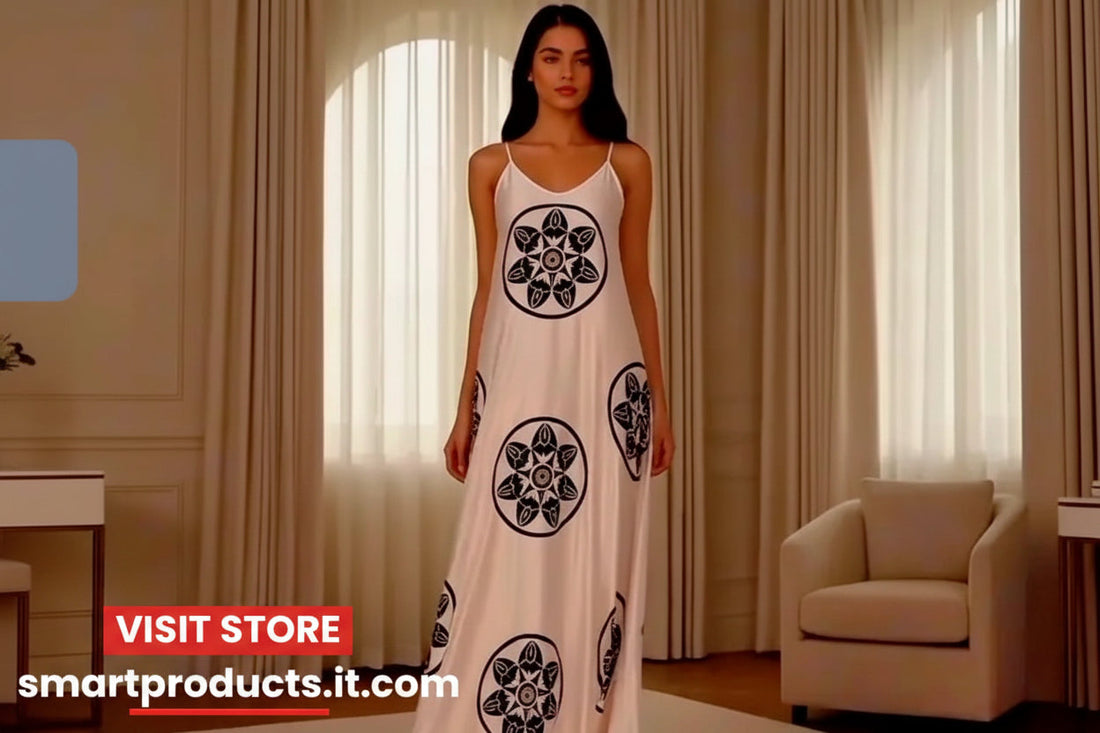 A picture of a girl wearing a white shirt and it has a logo with the Mandala 