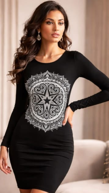 Mandala logo on realistic products